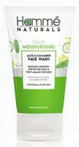 Picture of  HAMME NATURALS DAILY MOISTURISING ALOE&CUCUMBER FACE WASH 100ML